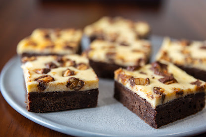 Snickers cheesecake brownies